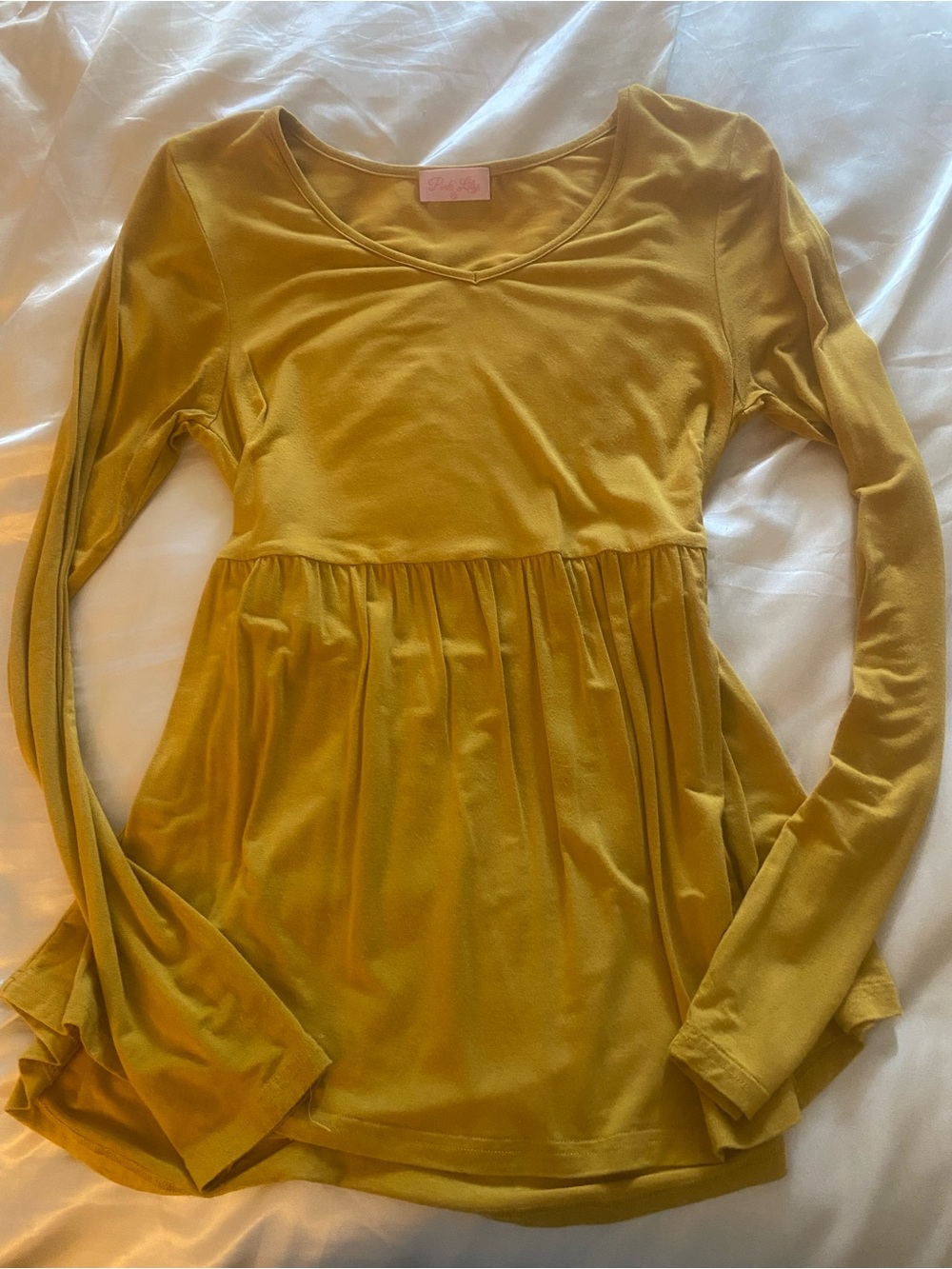 Mustard babydoll top